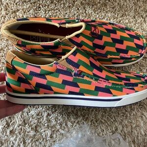 Twisted X Colorful Geometric Sneakers